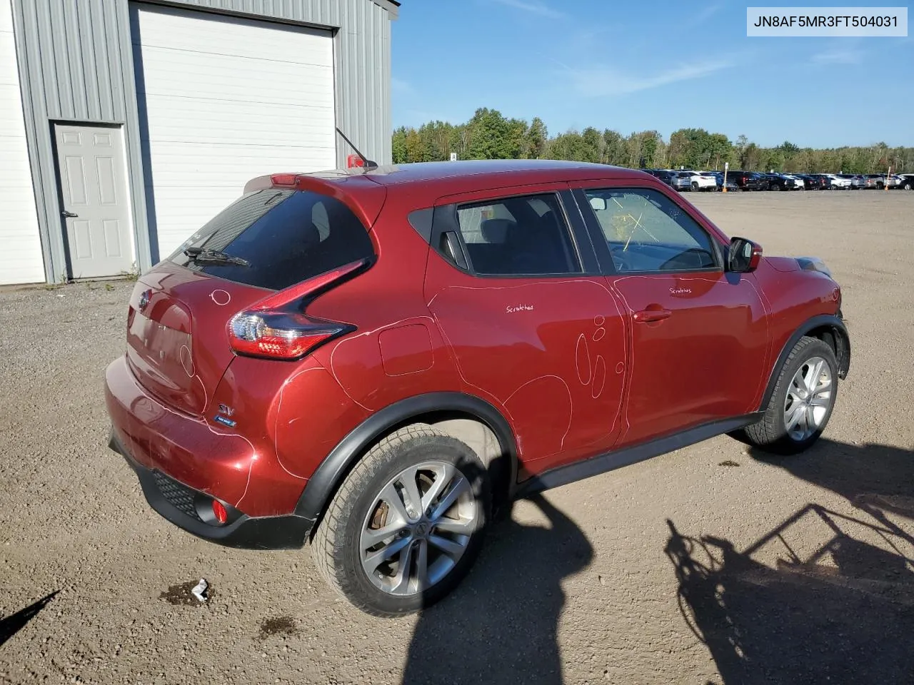 2015 Nissan Juke S VIN: JN8AF5MR3FT504031 Lot: 71188874