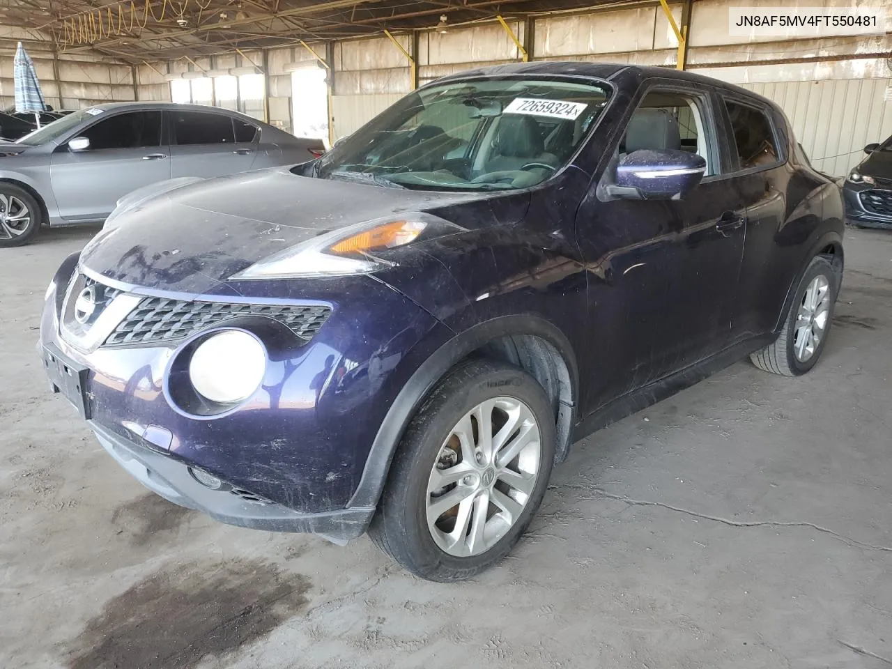 2015 Nissan Juke S VIN: JN8AF5MV4FT550481 Lot: 72659324