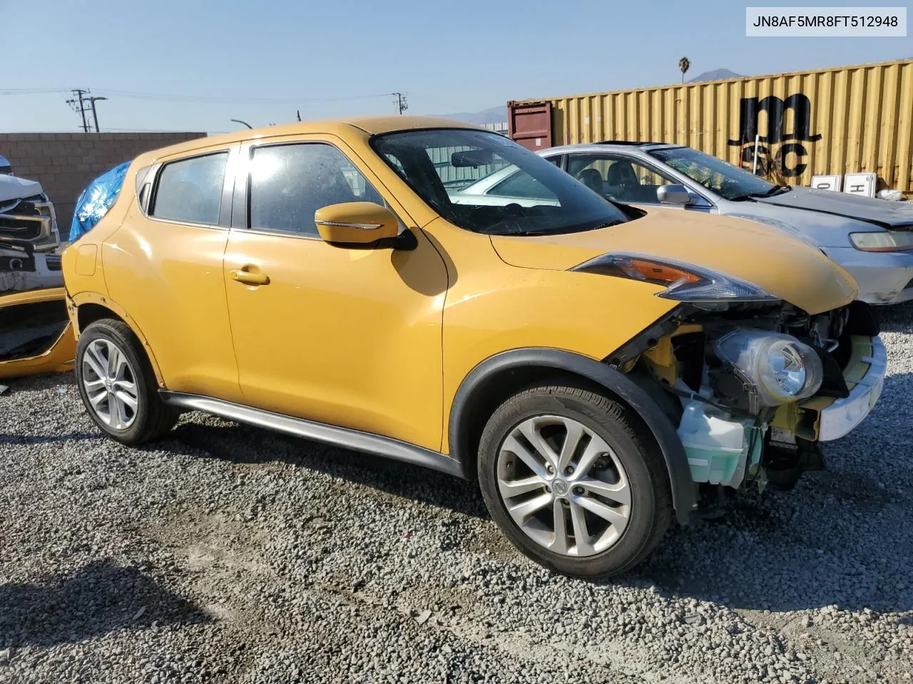 2015 Nissan Juke S VIN: JN8AF5MR8FT512948 Lot: 72795754