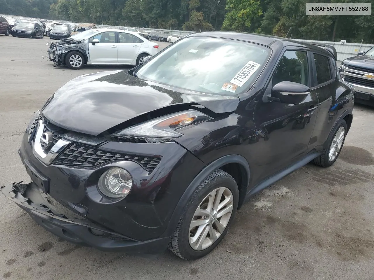 2015 Nissan Juke S VIN: JN8AF5MV7FT552788 Lot: 75537094