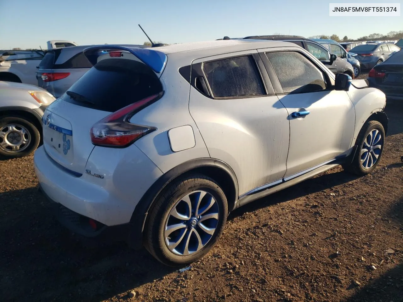 2015 Nissan Juke S VIN: JN8AF5MV8FT551374 Lot: 75699884