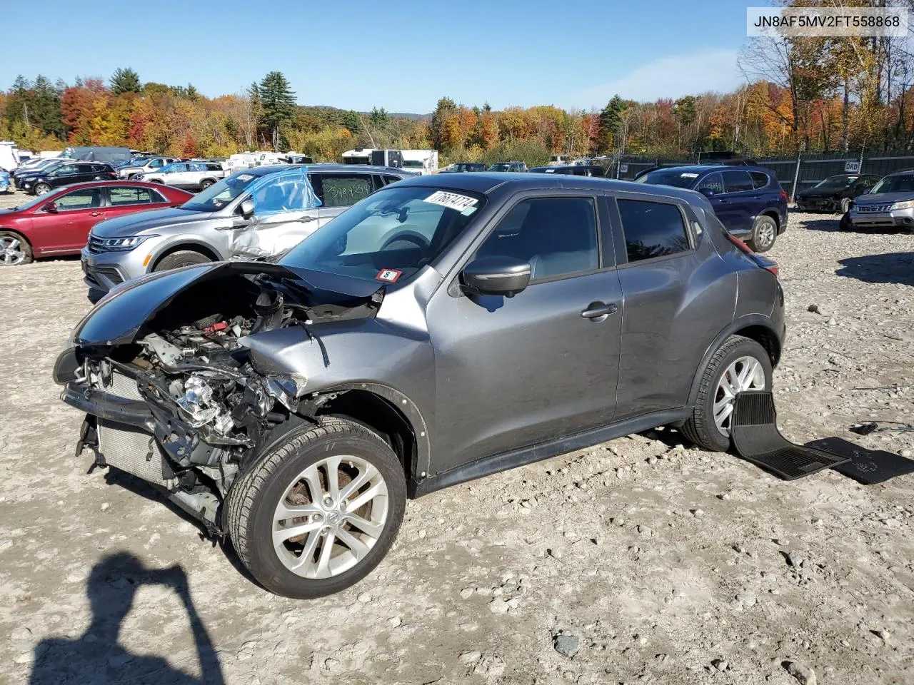 2015 Nissan Juke S VIN: JN8AF5MV2FT558868 Lot: 76674774