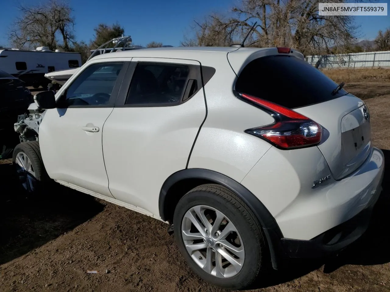 2015 Nissan Juke S VIN: JN8AF5MV3FT559379 Lot: 76877854