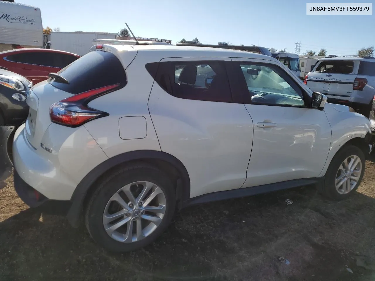 2015 Nissan Juke S VIN: JN8AF5MV3FT559379 Lot: 76877854