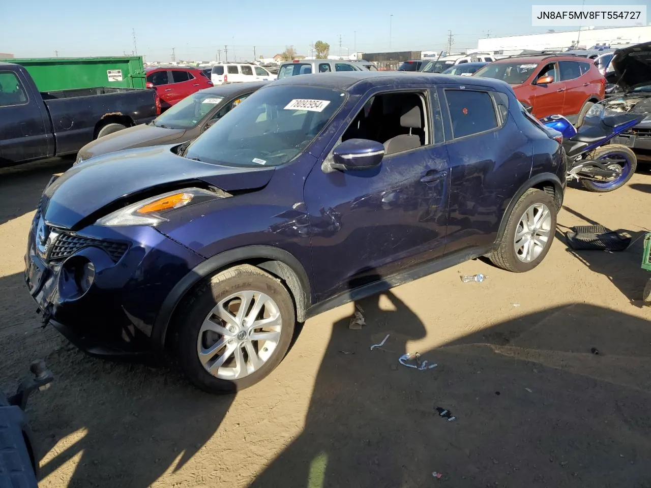 2015 Nissan Juke S VIN: JN8AF5MV8FT554727 Lot: 78092954