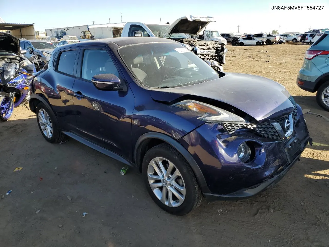 2015 Nissan Juke S VIN: JN8AF5MV8FT554727 Lot: 78092954