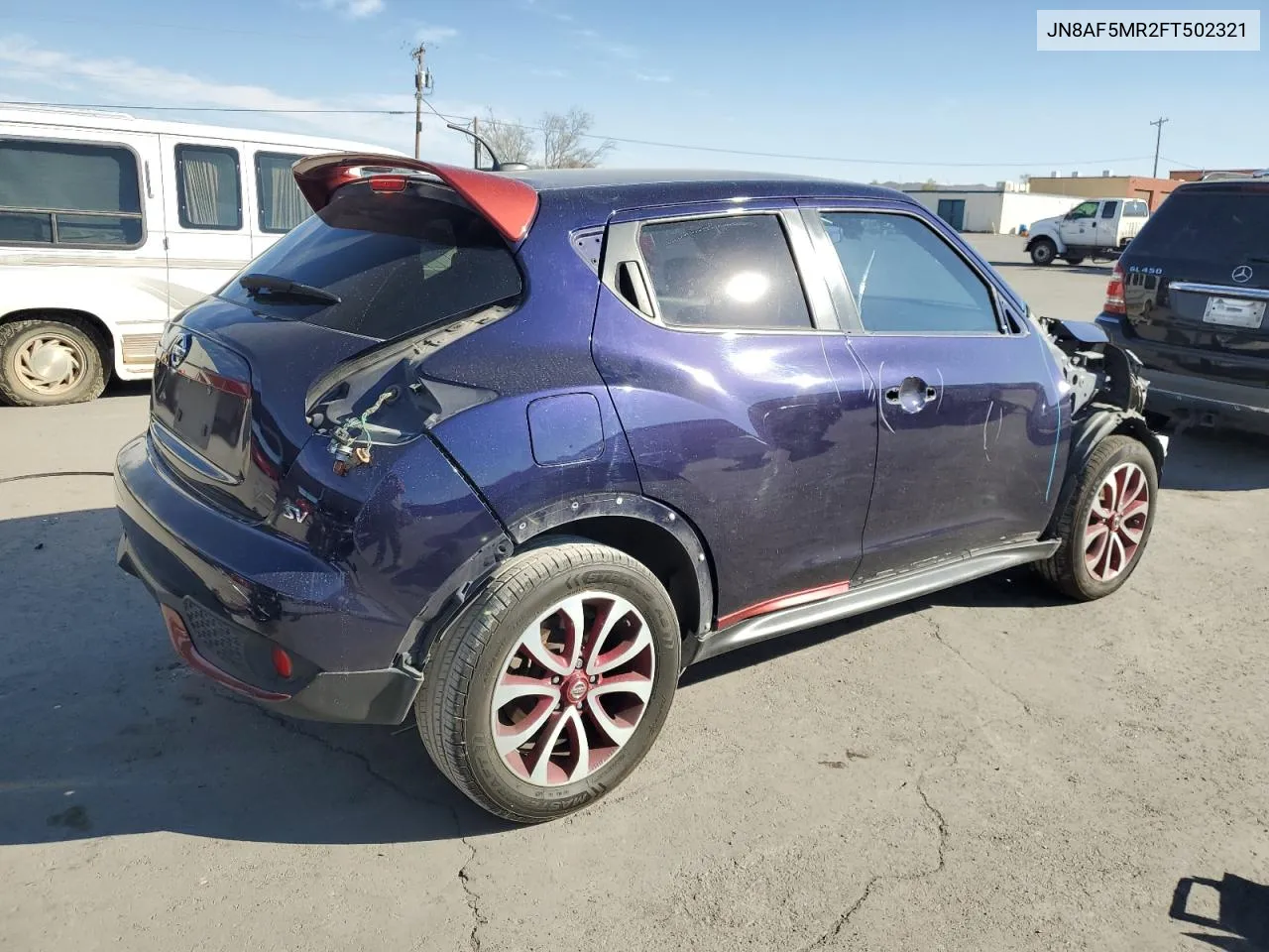 2015 Nissan Juke S VIN: JN8AF5MR2FT502321 Lot: 78452794