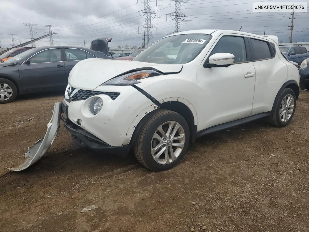 2015 Nissan Juke S VIN: JN8AF5MV4FT554076 Lot: 78635694