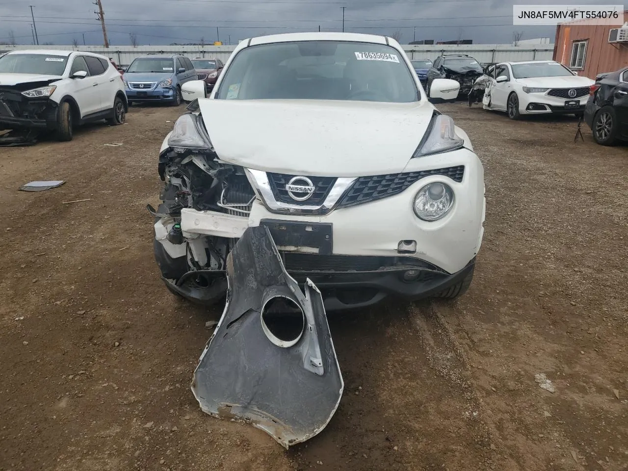 2015 Nissan Juke S VIN: JN8AF5MV4FT554076 Lot: 78635694