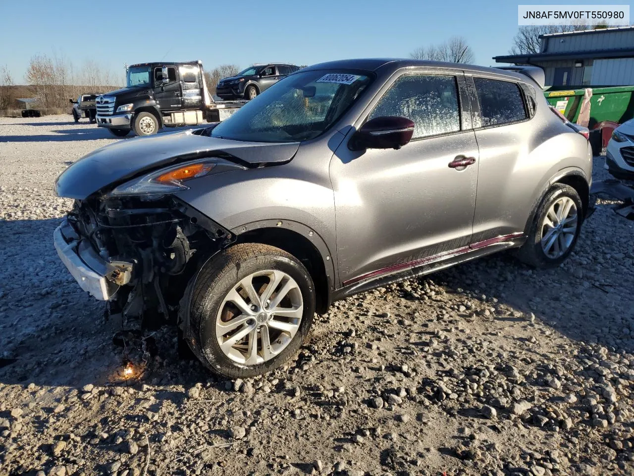 2015 Nissan Juke S VIN: JN8AF5MV0FT550980 Lot: 80062054