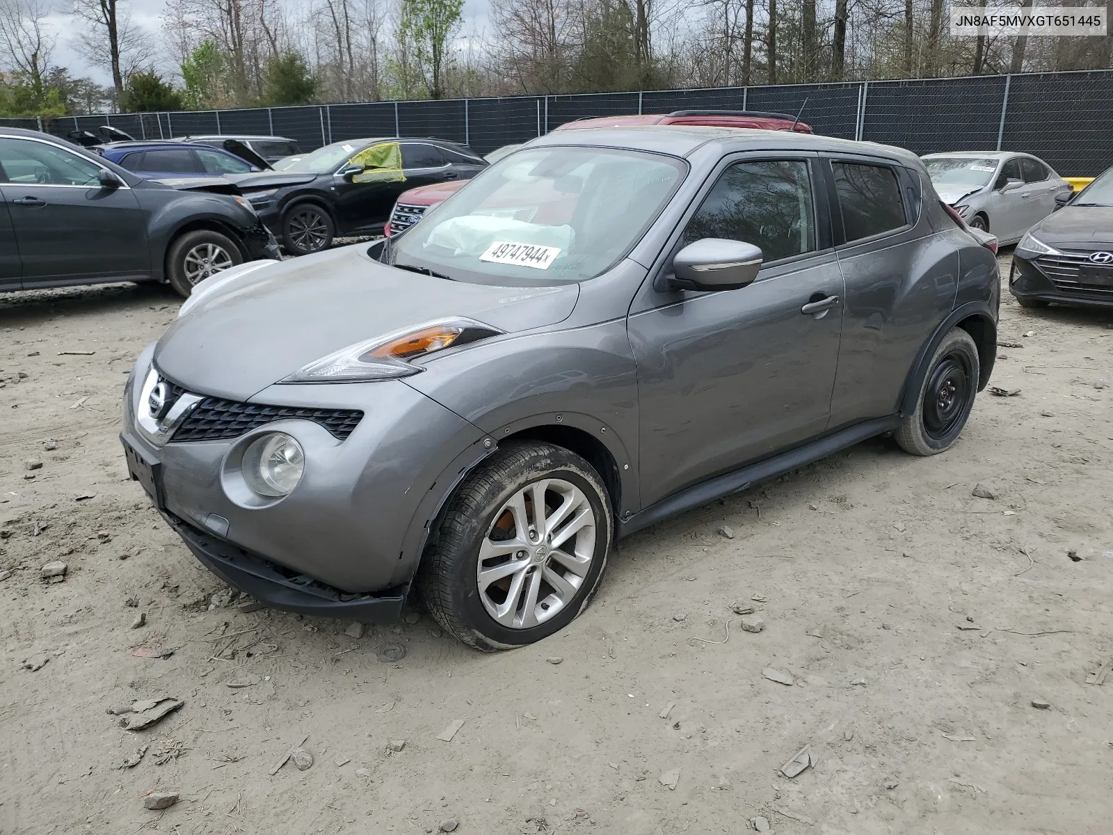 2016 Nissan Juke S VIN: JN8AF5MVXGT651445 Lot: 49747944