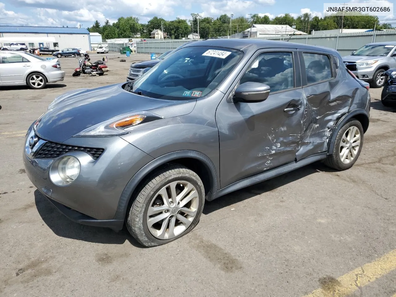 2016 Nissan Juke S VIN: JN8AF5MR3GT602686 Lot: 67241484