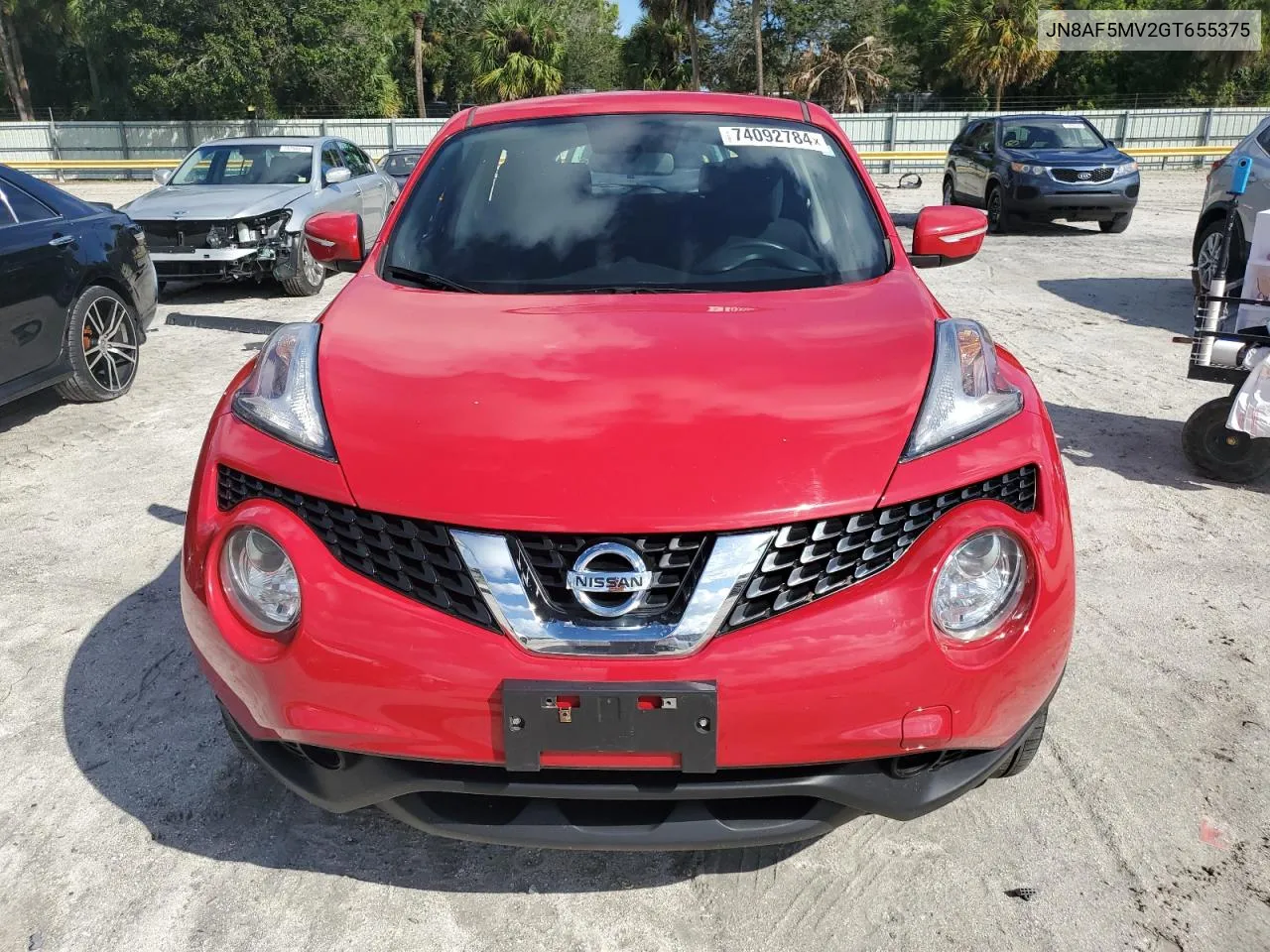 2016 Nissan Juke S VIN: JN8AF5MV2GT655375 Lot: 74092784