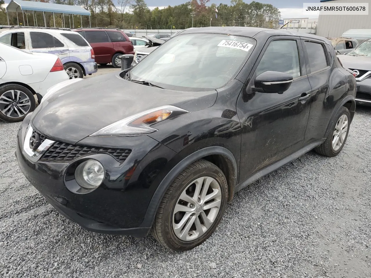 2016 Nissan Juke S VIN: JN8AF5MR5GT600678 Lot: 75416754