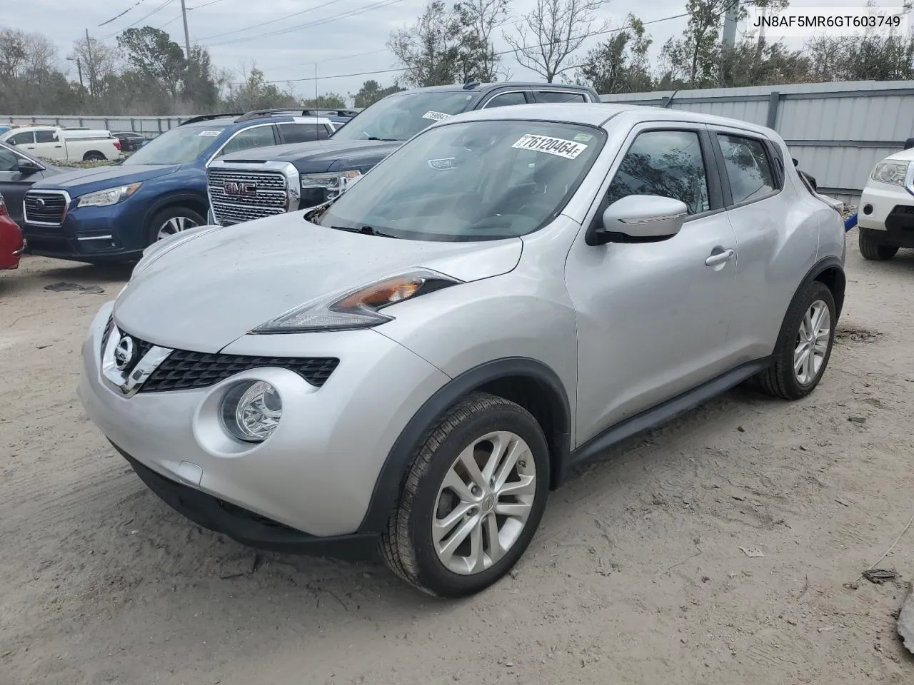 2016 Nissan Juke S VIN: JN8AF5MR6GT603749 Lot: 76120464