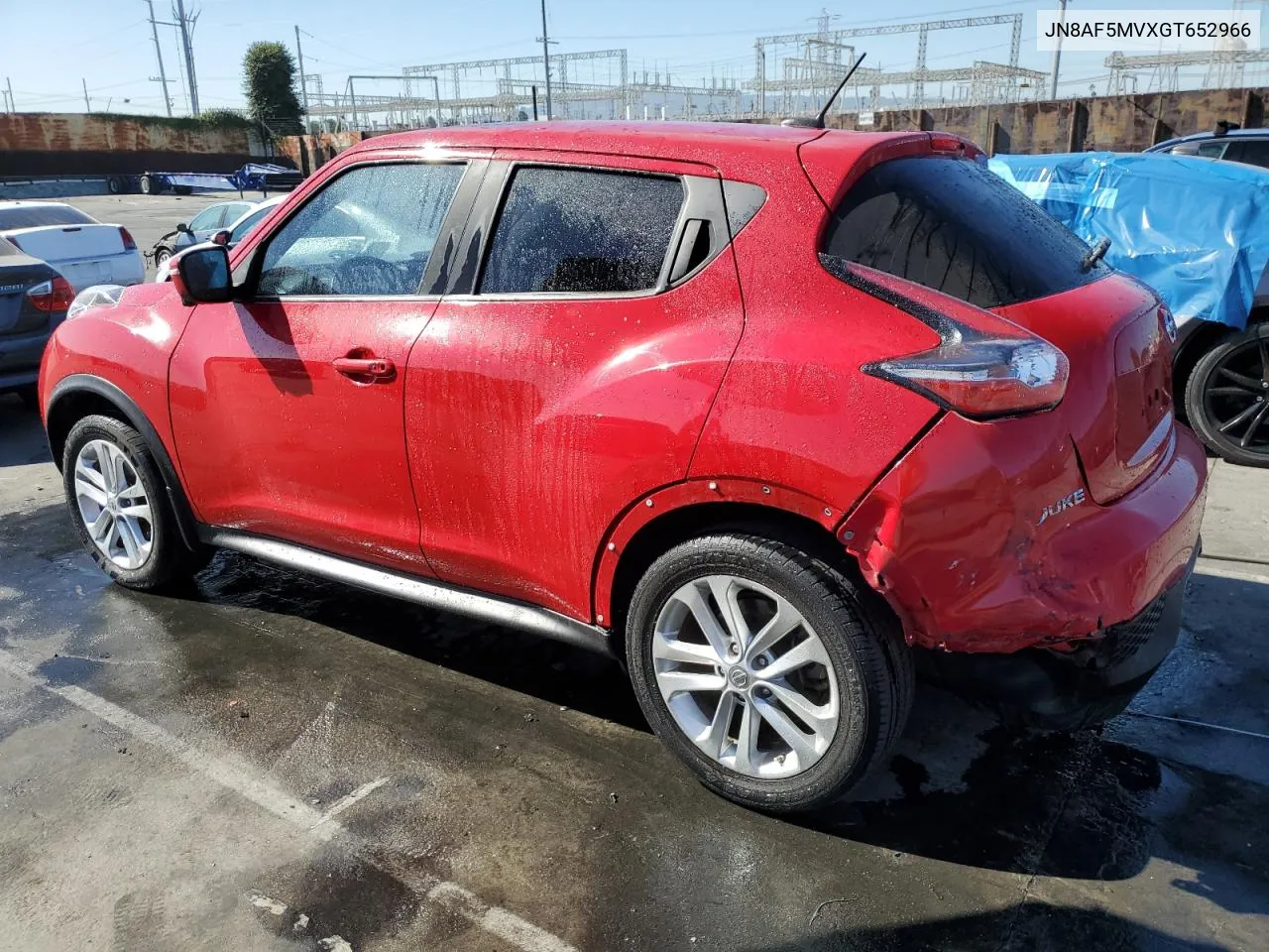 2016 Nissan Juke S VIN: JN8AF5MVXGT652966 Lot: 76707464