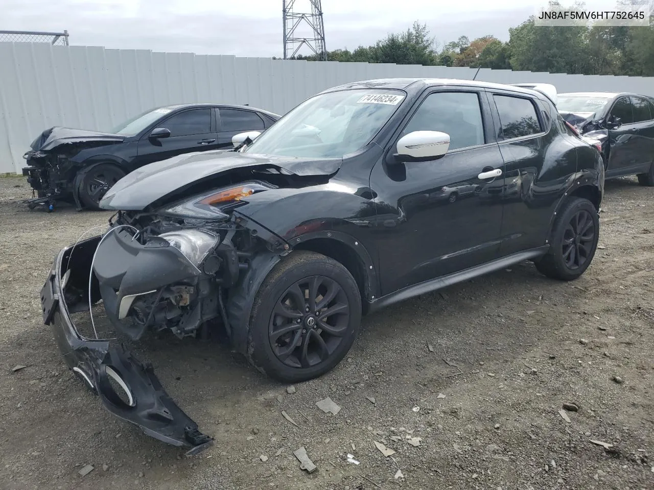 2017 Nissan Juke S VIN: JN8AF5MV6HT752645 Lot: 74146234