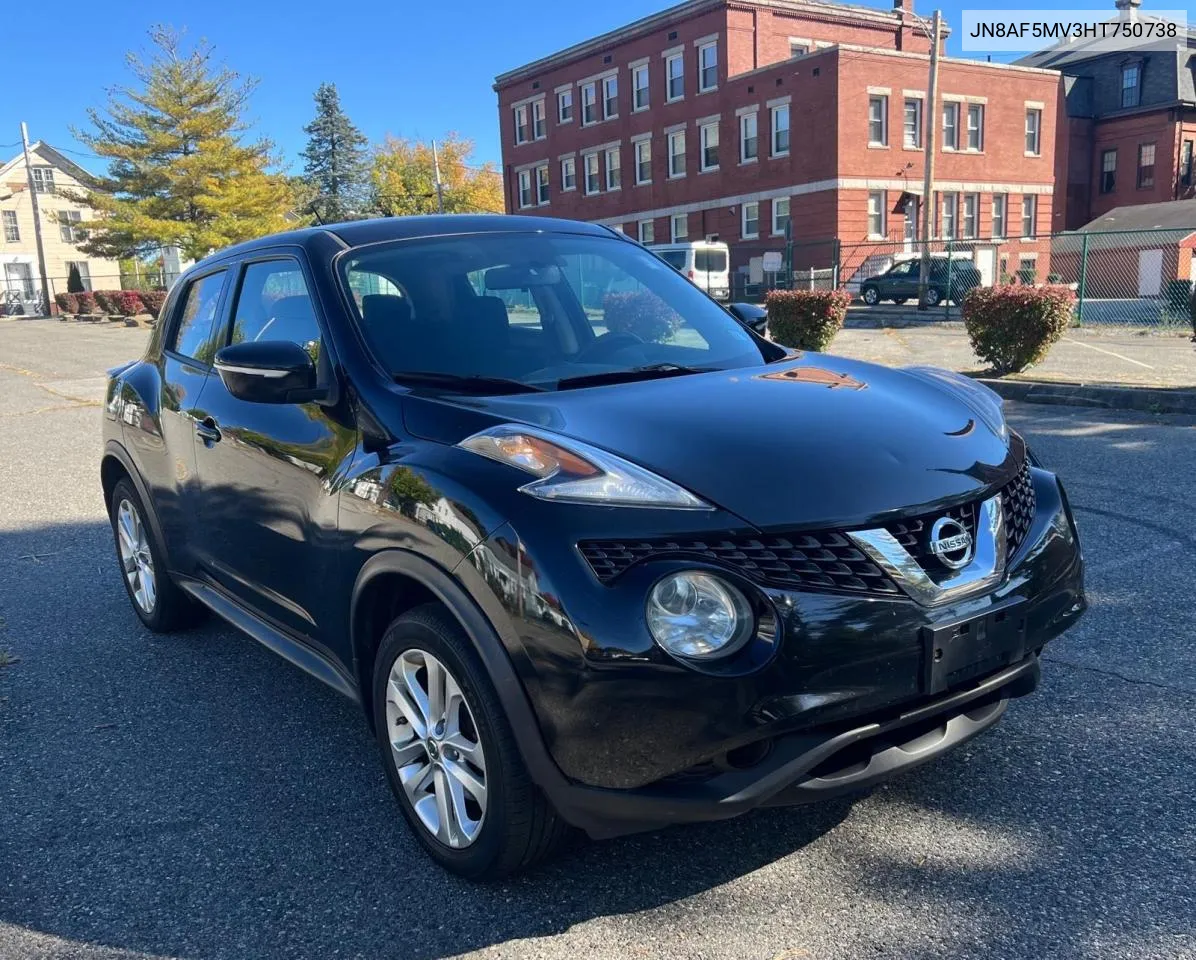 2017 Nissan Juke S VIN: JN8AF5MV3HT750738 Lot: 75538874