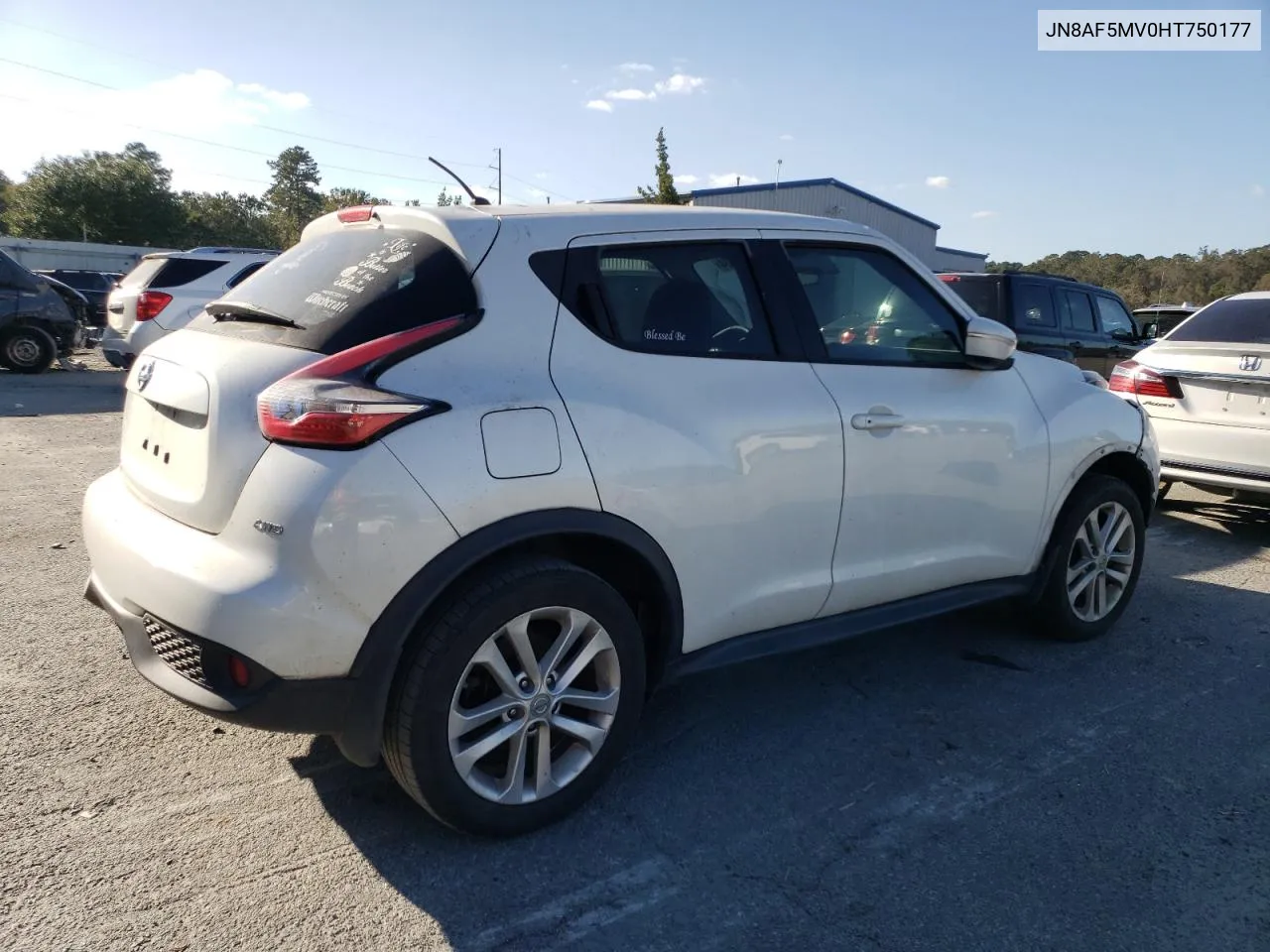 2017 Nissan Juke S VIN: JN8AF5MV0HT750177 Lot: 76715534