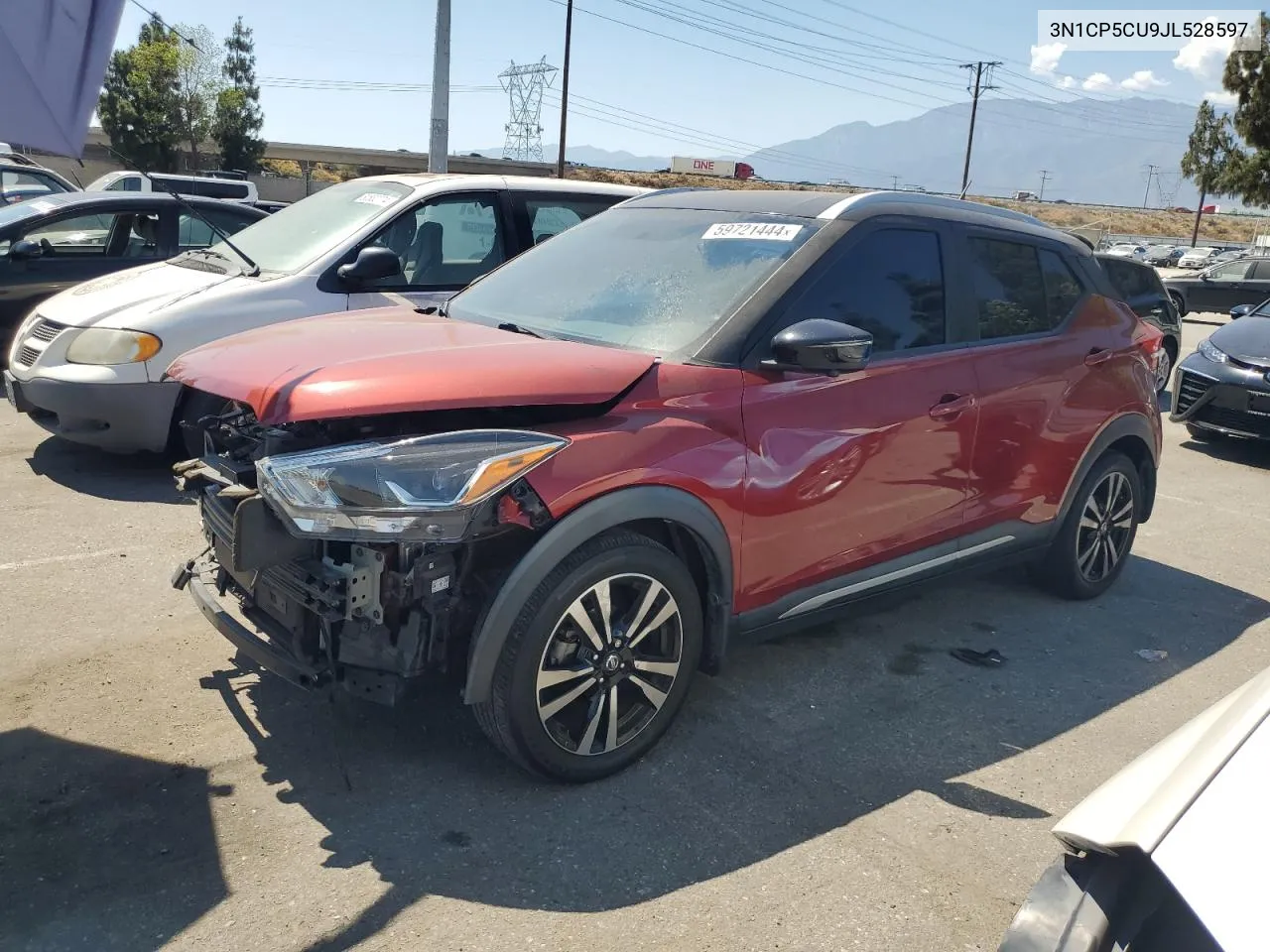 2018 Nissan Kicks S VIN: 3N1CP5CU9JL528597 Lot: 59721444