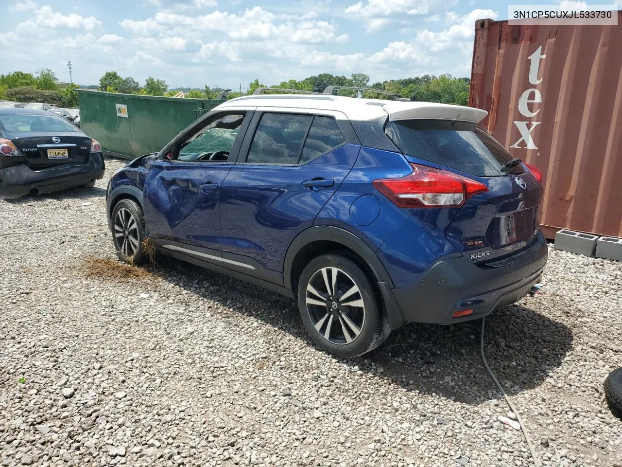 2018 Nissan Kicks S VIN: 3N1CP5CUXJL533730 Lot: 59736544