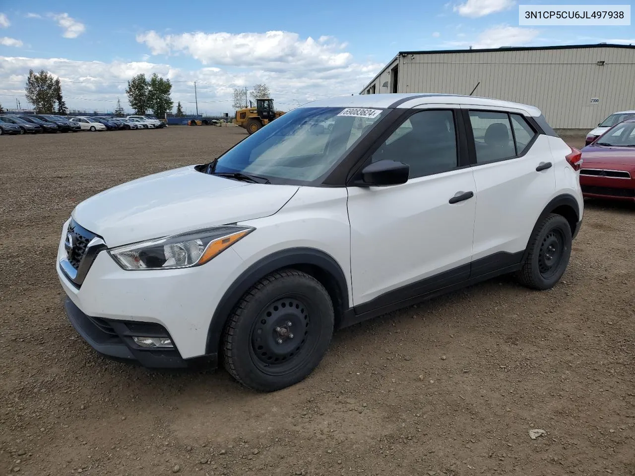 2018 Nissan Kicks S VIN: 3N1CP5CU6JL497938 Lot: 69083624