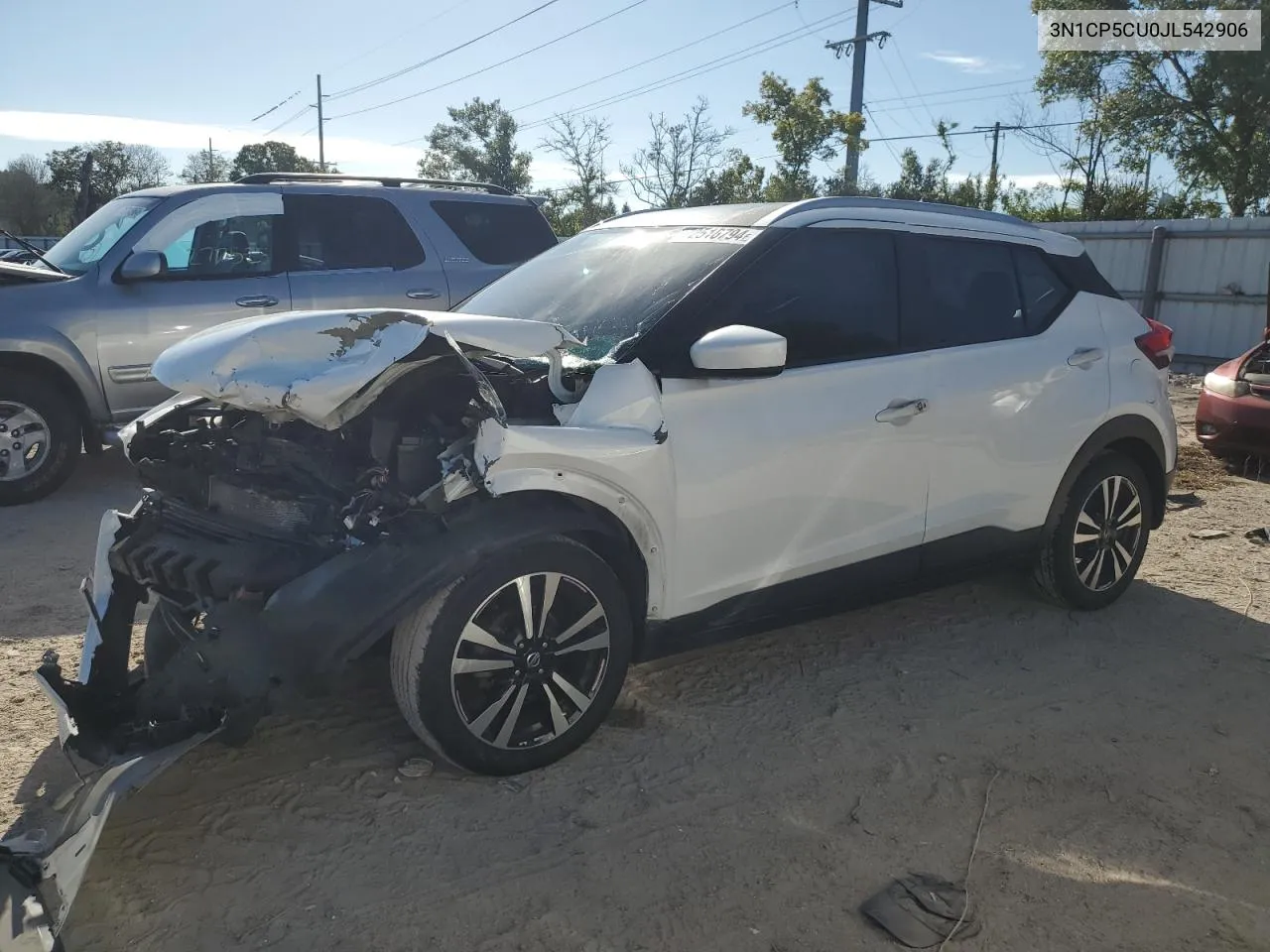 2018 Nissan Kicks S VIN: 3N1CP5CU0JL542906 Lot: 72516794