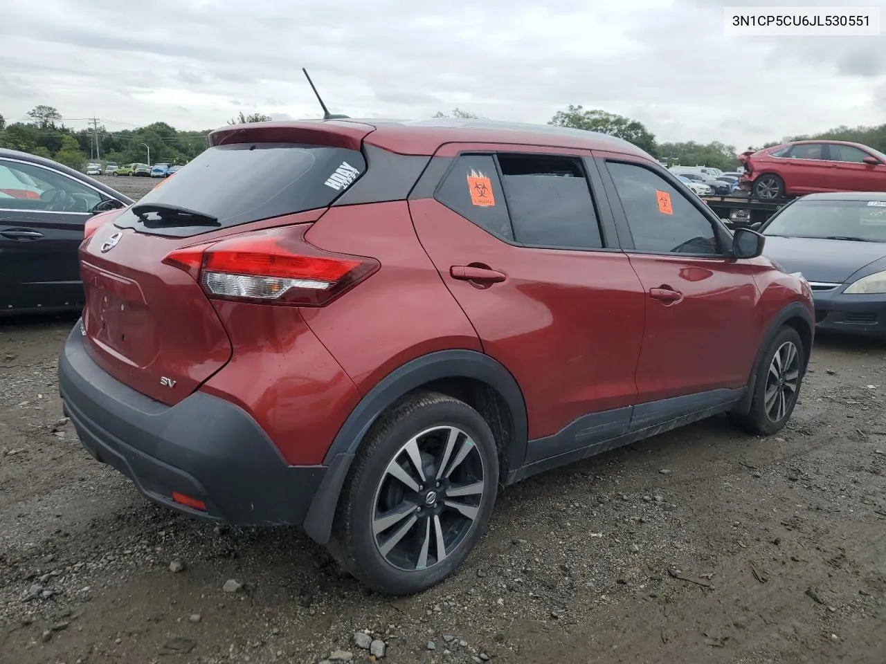 2018 Nissan Kicks S VIN: 3N1CP5CU6JL530551 Lot: 73101564