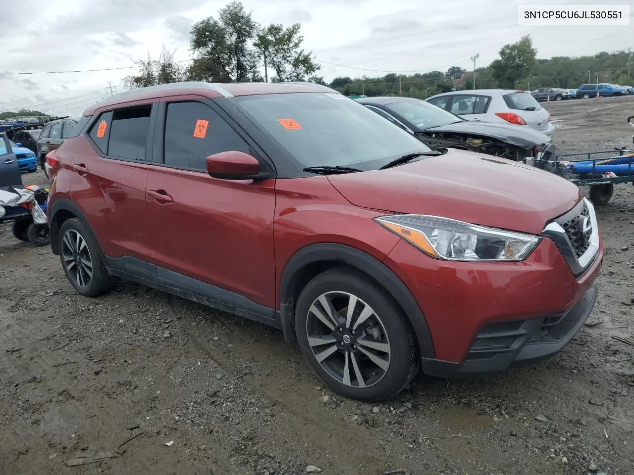 2018 Nissan Kicks S VIN: 3N1CP5CU6JL530551 Lot: 73101564