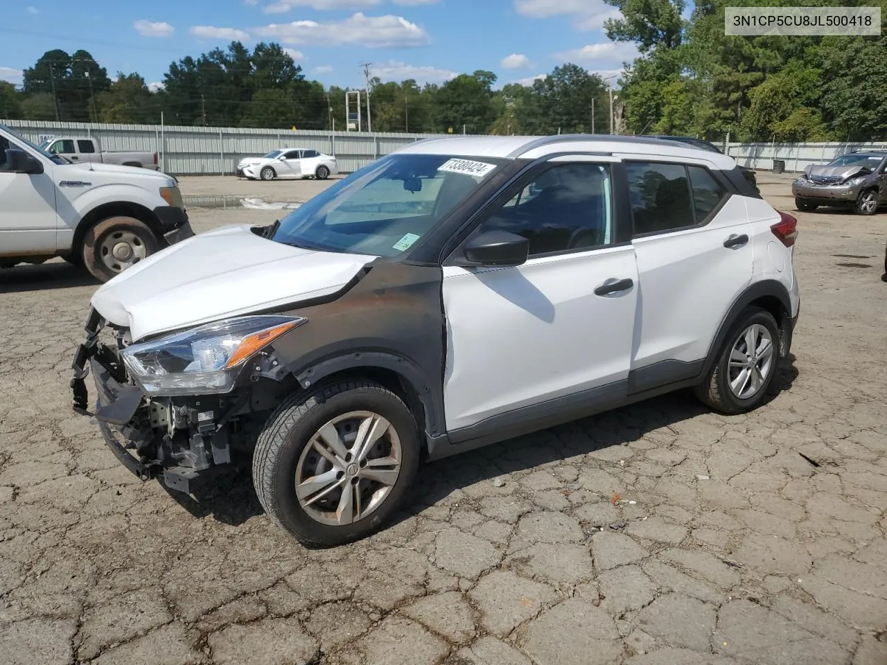 2018 Nissan Kicks S VIN: 3N1CP5CU8JL500418 Lot: 73380424