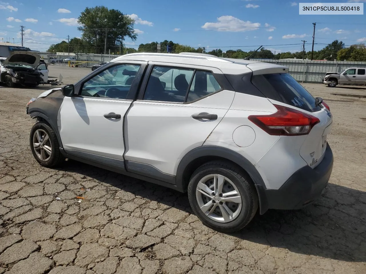 2018 Nissan Kicks S VIN: 3N1CP5CU8JL500418 Lot: 73380424