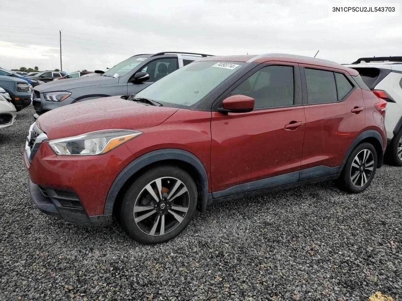 2018 Nissan Kicks S VIN: 3N1CP5CU2JL543703 Lot: 74393714