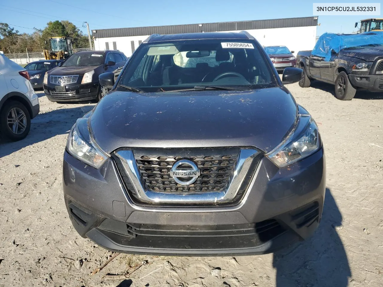 2018 Nissan Kicks S VIN: 3N1CP5CU2JL532331 Lot: 75505654