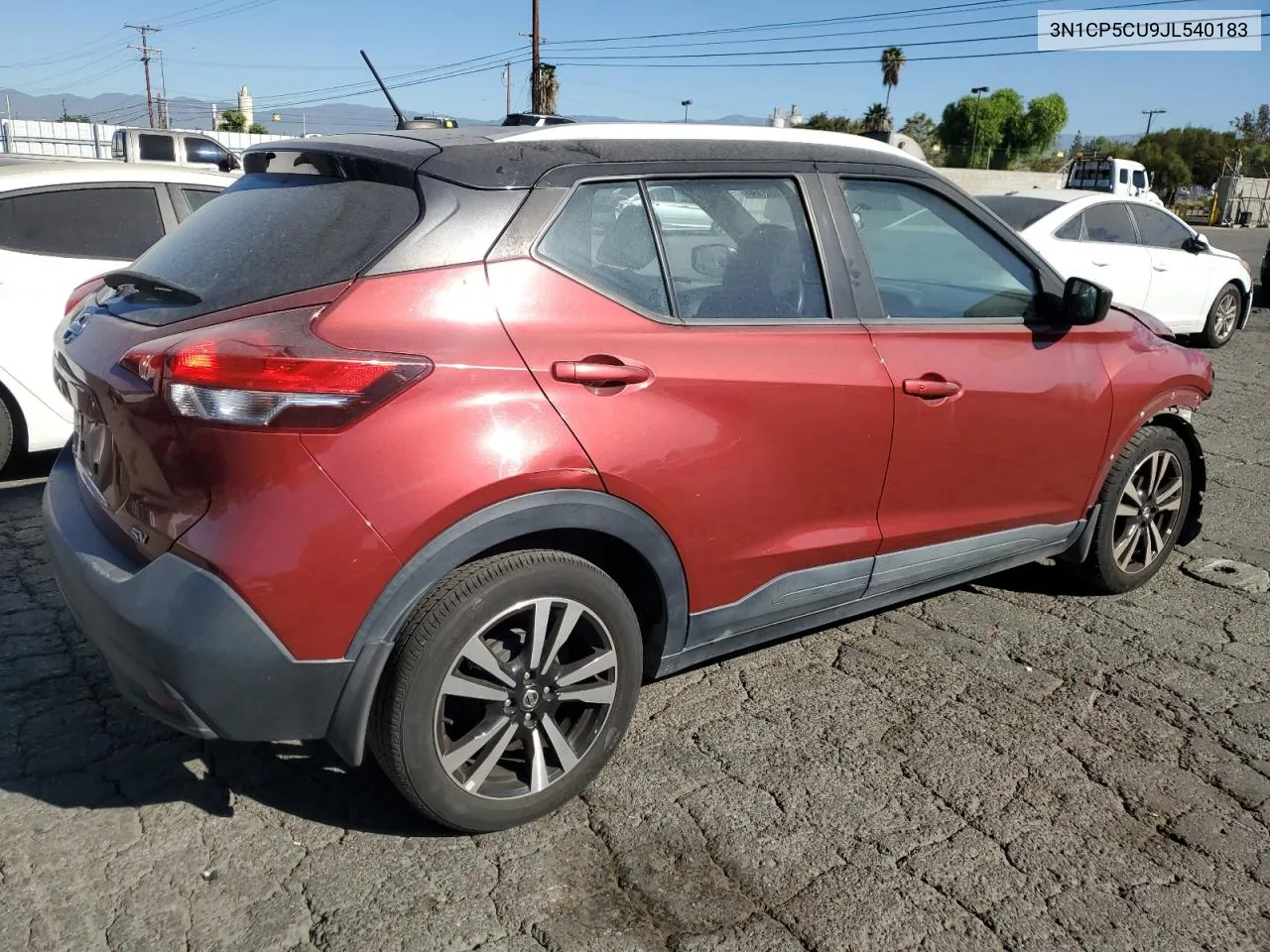 2018 Nissan Kicks S VIN: 3N1CP5CU9JL540183 Lot: 76410214