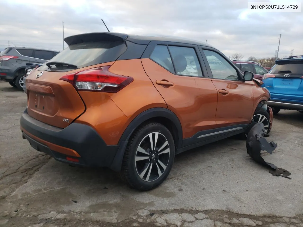 2018 Nissan Kicks S VIN: 3N1CP5CU7JL514729 Lot: 78277934