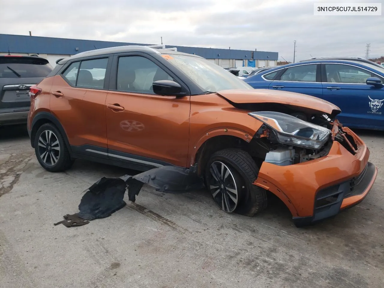 2018 Nissan Kicks S VIN: 3N1CP5CU7JL514729 Lot: 78277934