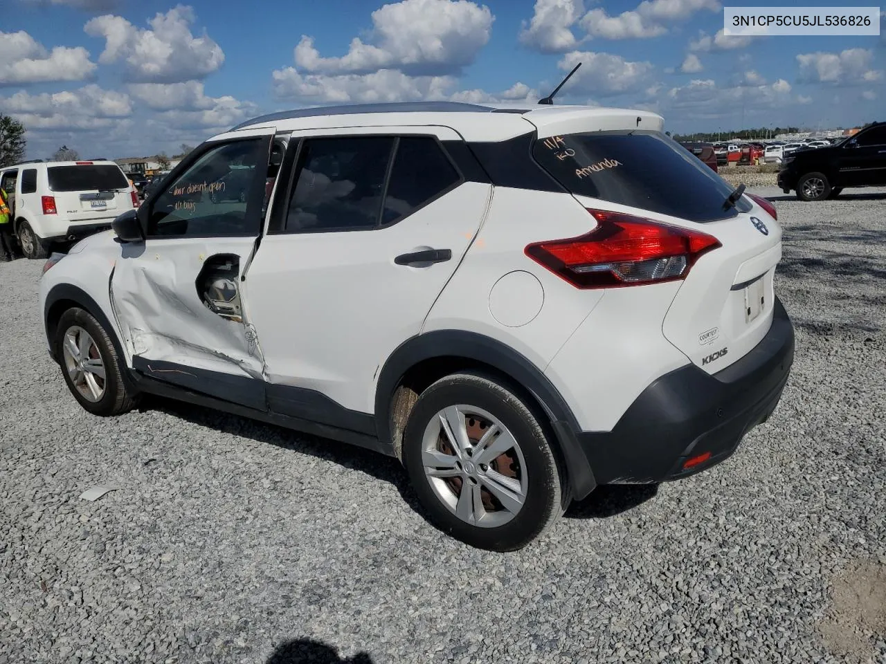 2018 Nissan Kicks S VIN: 3N1CP5CU5JL536826 Lot: 80082194