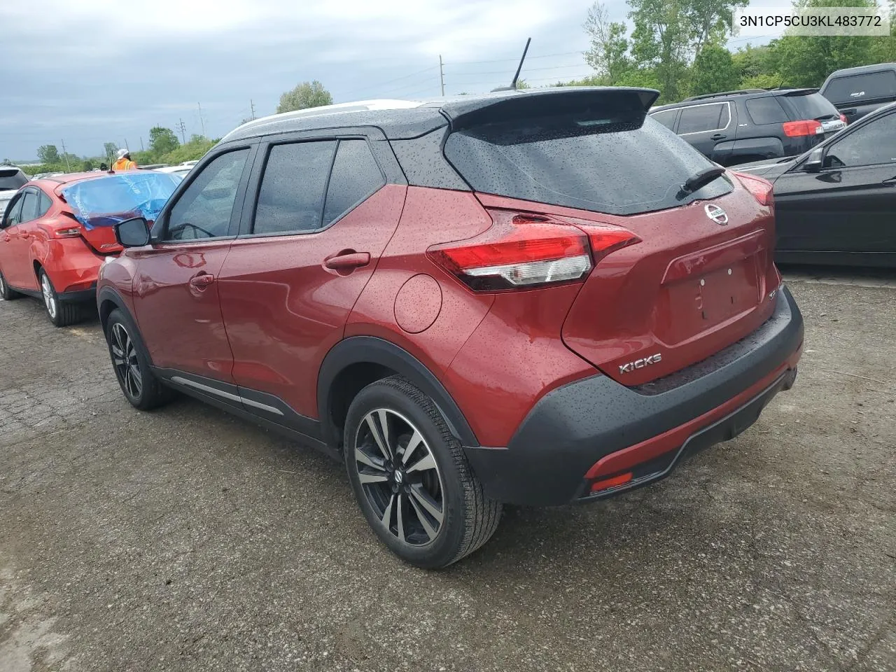 2019 Nissan Kicks S VIN: 3N1CP5CU3KL483772 Lot: 52044244