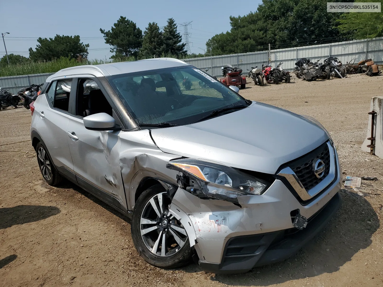 2019 Nissan Kicks S VIN: 3N1CP5CU8KL535154 Lot: 64110364