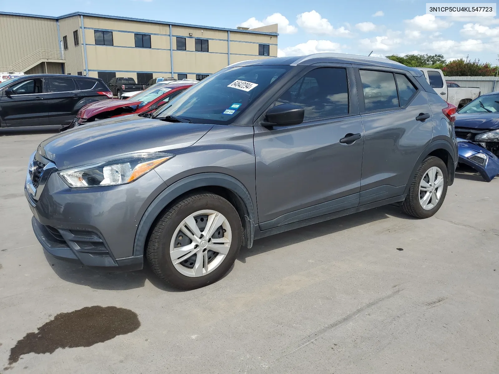 2019 Nissan Kicks S VIN: 3N1CP5CU4KL547723 Lot: 64642294