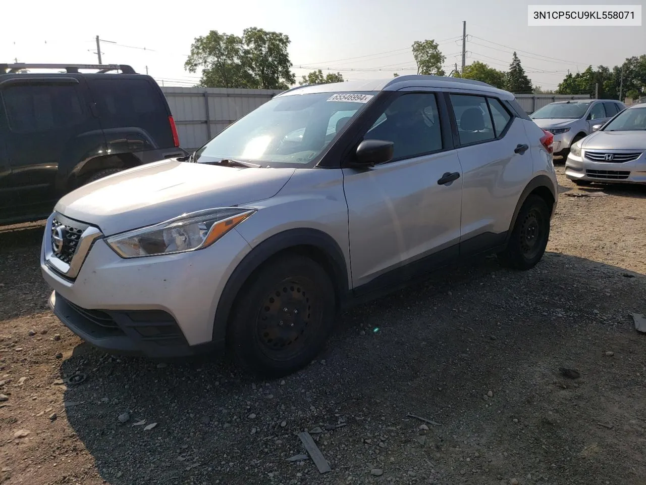 2019 Nissan Kicks S VIN: 3N1CP5CU9KL558071 Lot: 65546994