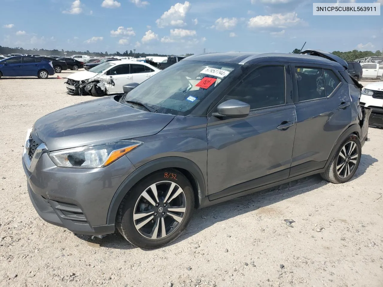 2019 Nissan Kicks S VIN: 3N1CP5CU8KL563911 Lot: 67952794