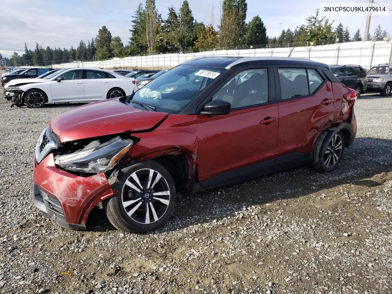 2019 Nissan Kicks S VIN: 3N1CP5CU9KL479614 Lot: 68178874