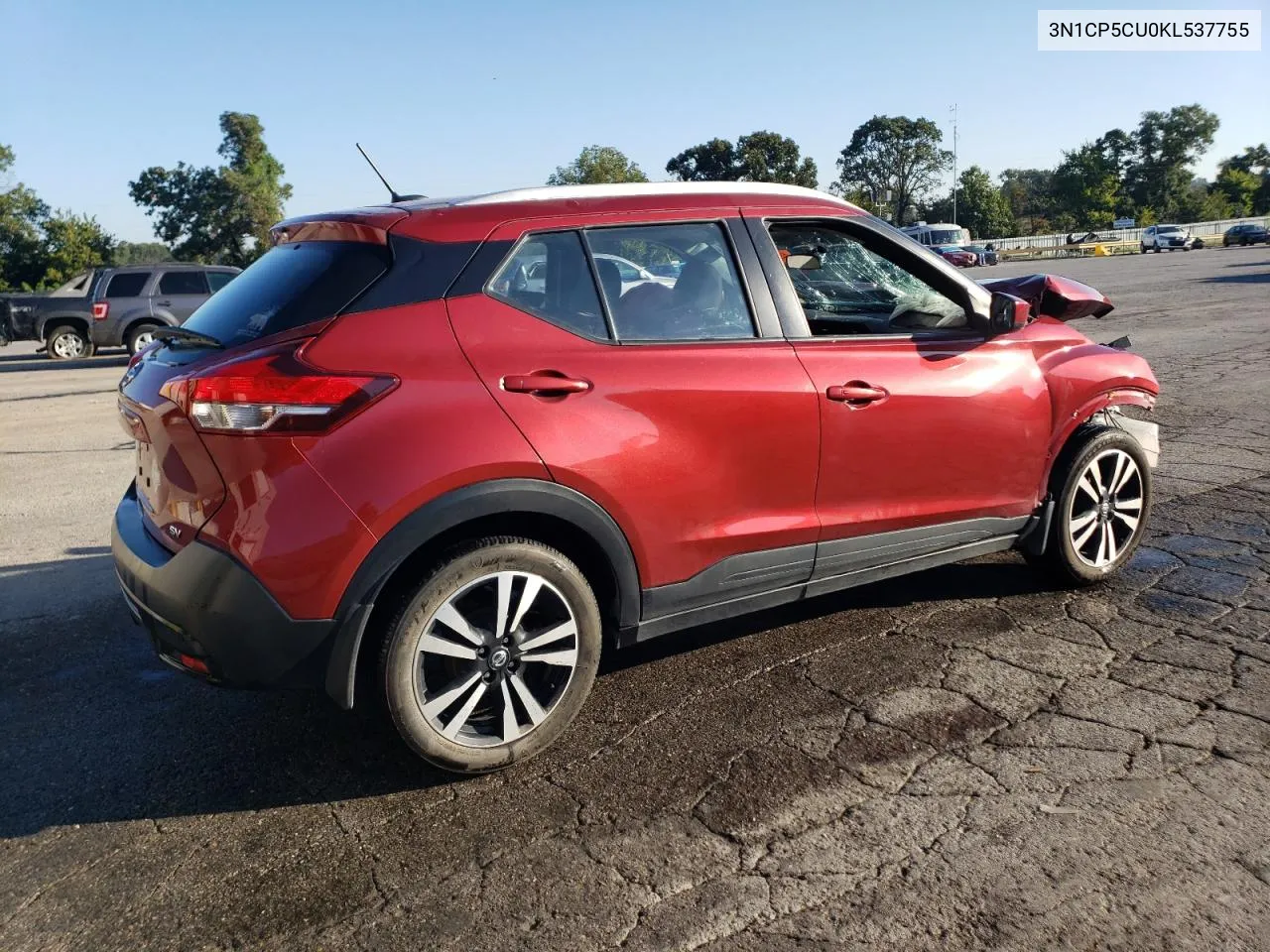 2019 Nissan Kicks S VIN: 3N1CP5CU0KL537755 Lot: 70207244