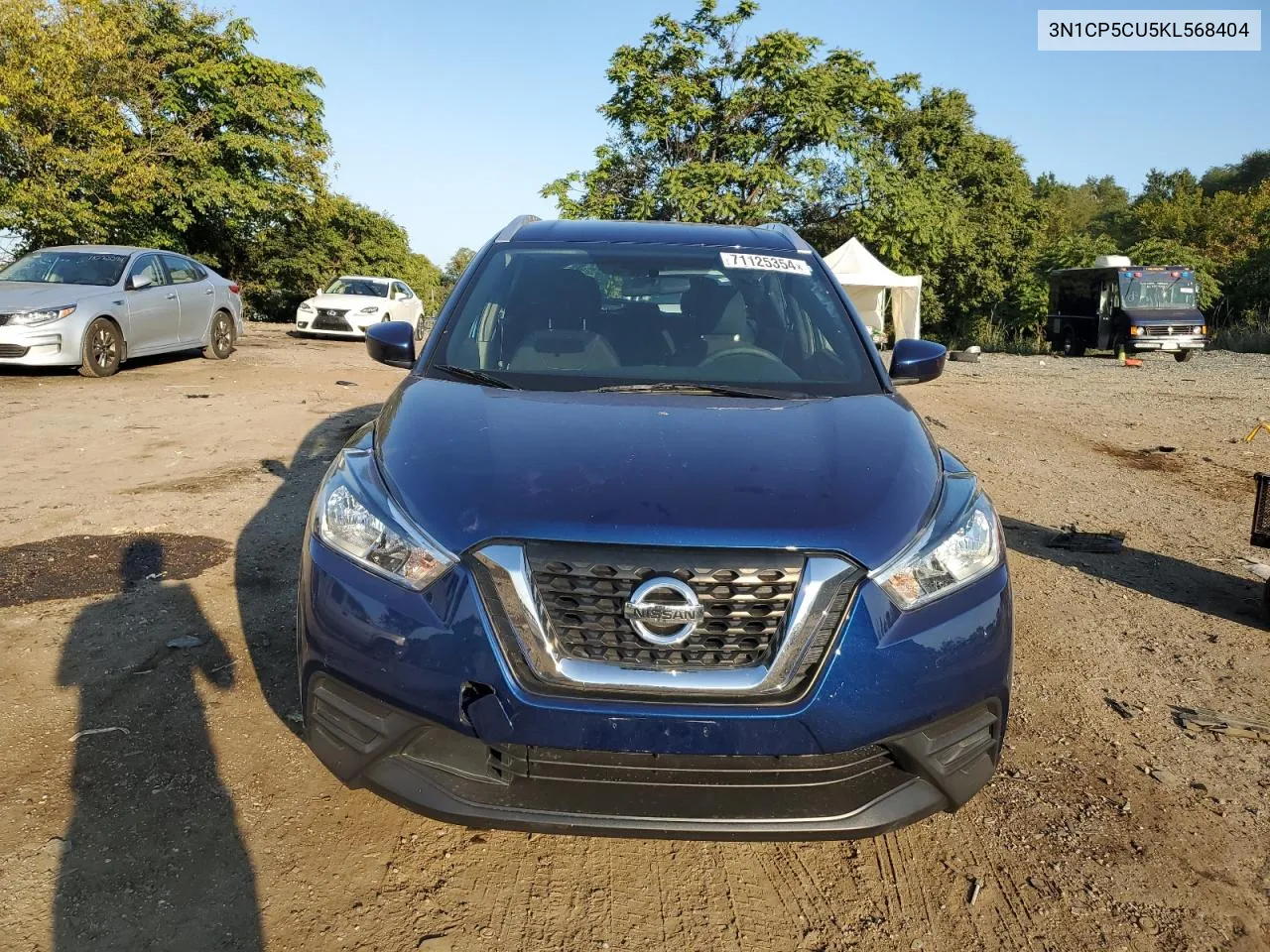 2019 Nissan Kicks S VIN: 3N1CP5CU5KL568404 Lot: 71125354