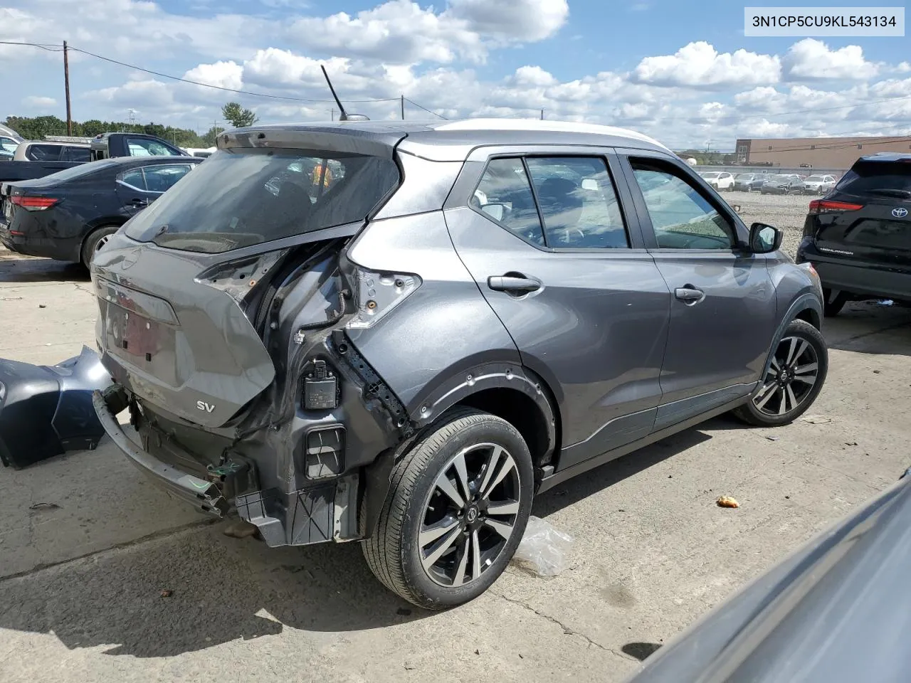 2019 Nissan Kicks S VIN: 3N1CP5CU9KL543134 Lot: 72223454