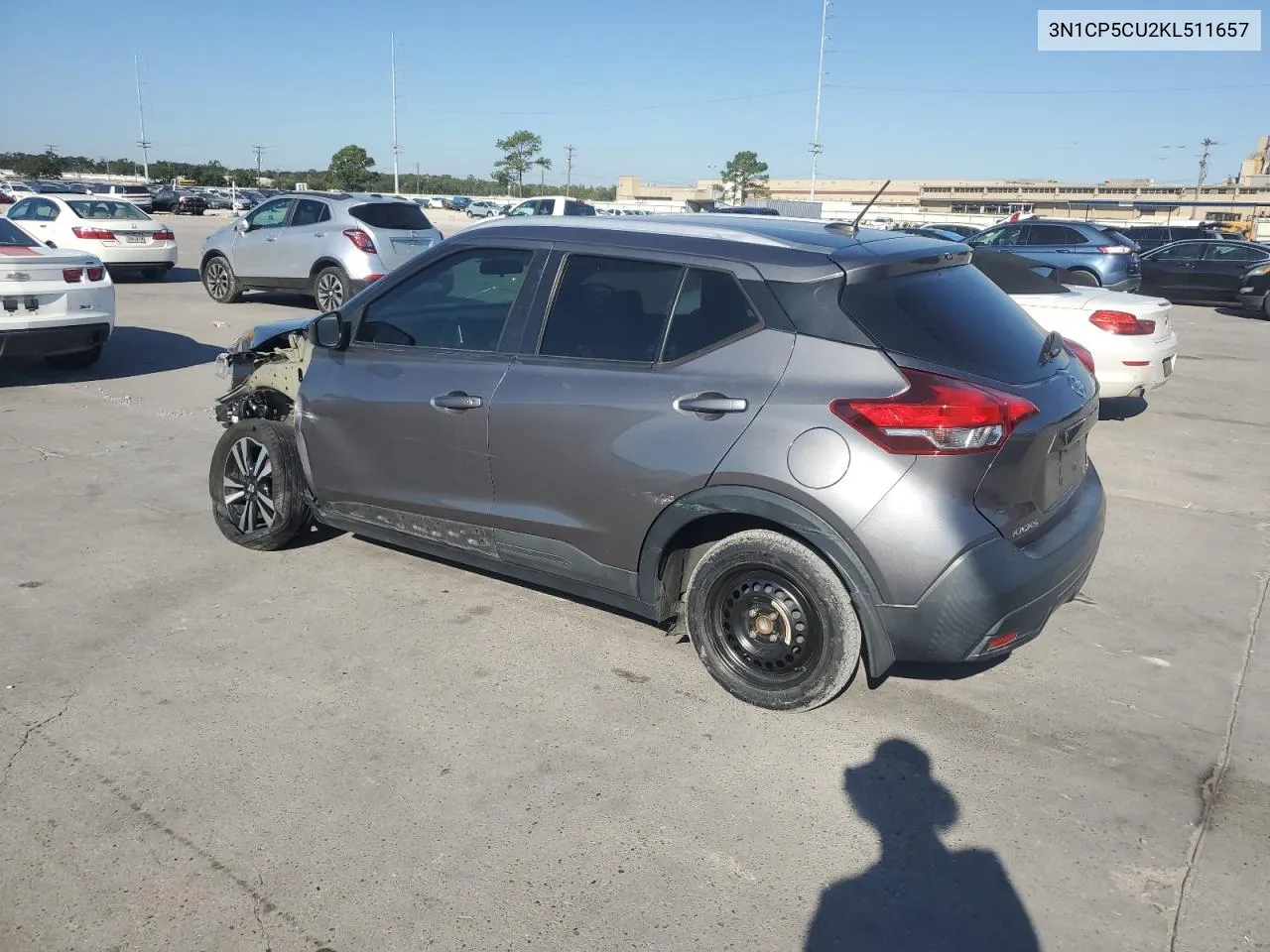 3N1CP5CU2KL511657 2019 Nissan Kicks S