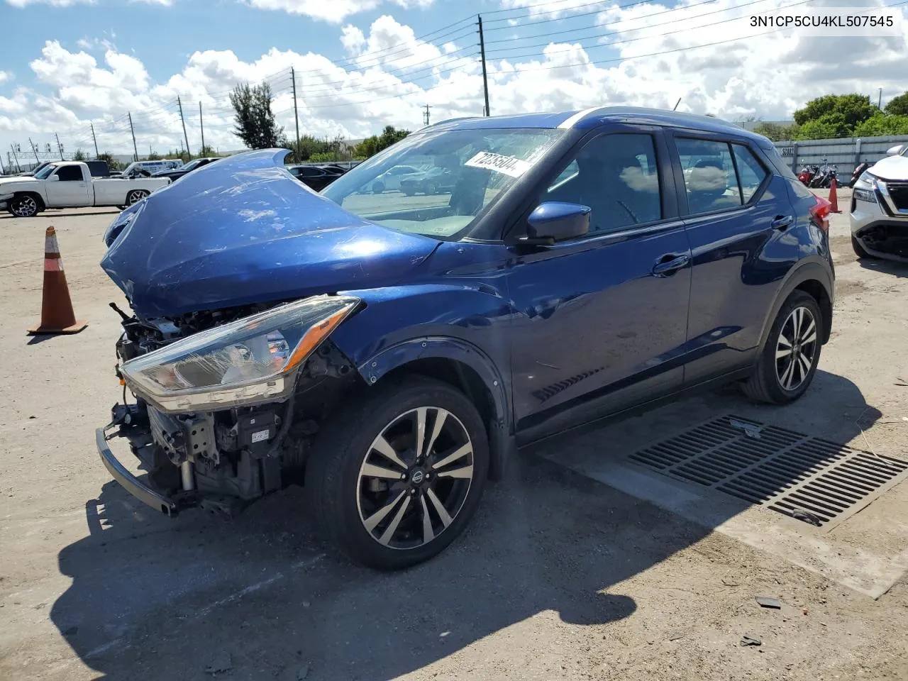 2019 Nissan Kicks S VIN: 3N1CP5CU4KL507545 Lot: 72765044