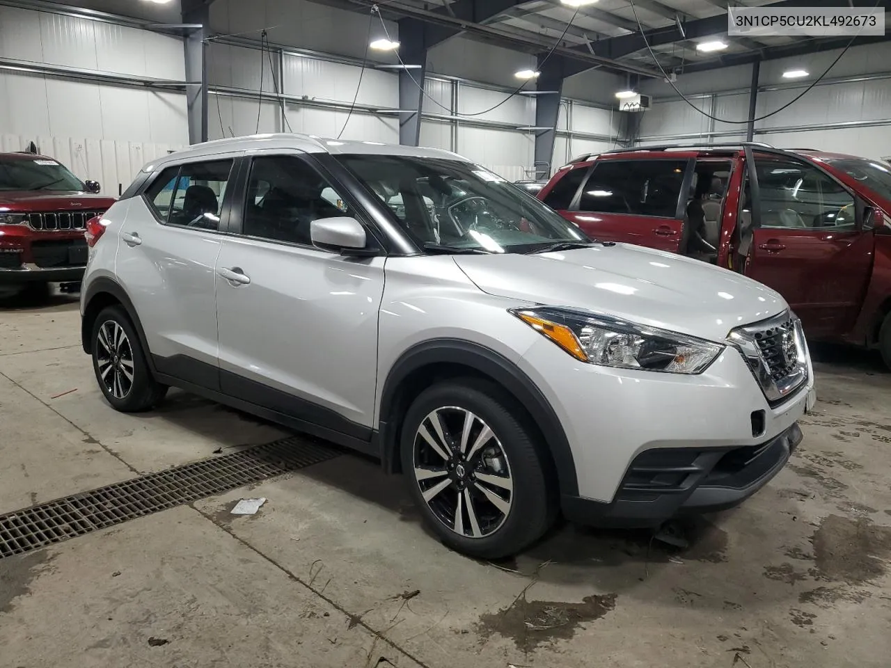 2019 Nissan Kicks S VIN: 3N1CP5CU2KL492673 Lot: 72854834