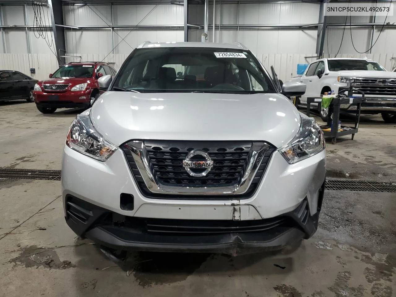 2019 Nissan Kicks S VIN: 3N1CP5CU2KL492673 Lot: 72854834